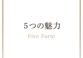 5つの魅力